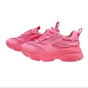 Steve Madden Vibrant Pink Athletic Sneakers